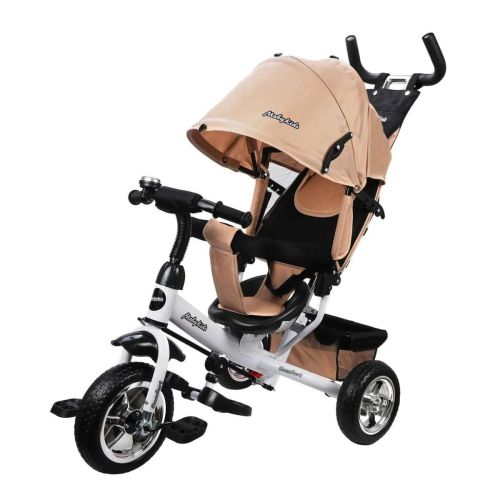 Детский трехколесный велосипед Moby Kids Comfort 10x8 EVA бежевый 641223