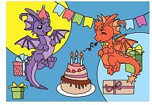 Картина по номерам для малышей С Днём рождения!