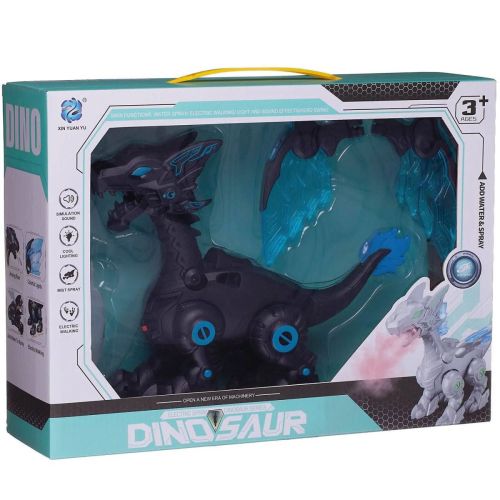 Робот Junfa Дракон огнедышащий пар из пасти, движение, звук, свет фото 13