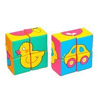 Кубики-пазлы Мякиши Собери картинку Предметы