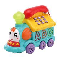 Игрушка э/ф "Паровозик": ездит, свет/мелодии/звуки, эл.пит. АА*3 вх. в компл.