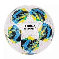 Мяч футбольный X-Match размер 5 покрышка 1 слой 1,6 мм PVC Пятиугольники 56500