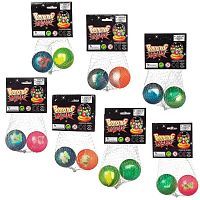 Мячик Junfa-попрыгунчик 4см "Полупрозрачный", набор 2шт, цвета в ассортименте