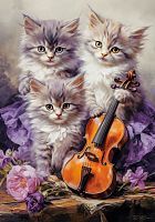 Пазлы 500 Музыкальные котята