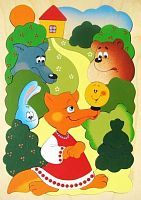 Мозаика-вкладыш дерев. Сказка о Колобке, 33дет.