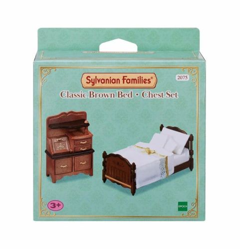 Набор Sylvanian Families Классические коричневые кровать и комод 2075