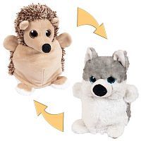 Перевертыши. Хаски/Ежик 16 см. игрушка мягкая