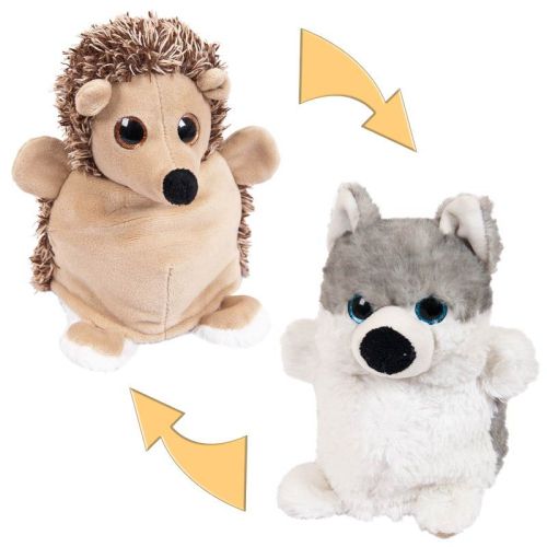 перевертыши. хаски/ежик 16 см. игрушка мягкая Перевертыши. Хаски/Ежик 16 см. игрушка мягкая