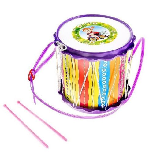 игрушка музыкальная барабан "походный" с апликацией фото 2 Игрушка музыкальная Барабан "Походный" с апликацией фото 2