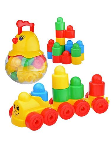 Конструктор Колобок (27 деталей), в банке