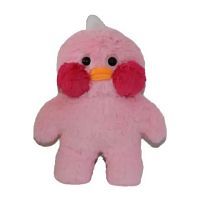 Мягкая игрушка Fixsitoysi Утка 30 см розовая