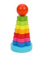 Деревянная пирамидка 13,5 см Mapacha Цветочек 76772