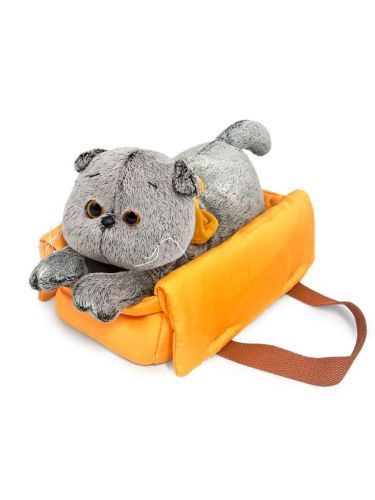 budi basa кот басик в сумке-переноске (лежачий) 25см BUDI BASA Кот Басик в сумке-переноске (лежачий) 25см