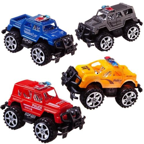 Машинка инерционная Abtoys Спецтехника Джип Полиция, 4 цвета фото 2