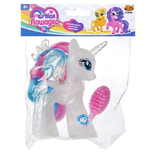 Пони-единорог ABtoys Моя лошадка белая с подсветкой фото 5