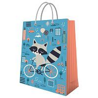 Пакет подарочный ND Play Енот, большой 335*406*155 мм