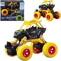Машинка Junfa Джип "Автомаркет" инерционная, желтая, 14х10х11,5см