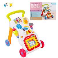 Каталка-ходунки с магнитной доской, свет, звук, батар.AA*2шт. не вх.в компл., кор.