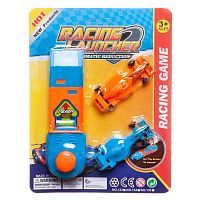 Машинка (2шт) с пусковым устройством (дальность до 3метров), на блистере, размер машинки 8х3,5х3см