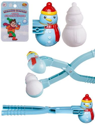 abtoys снежколеп снеговик (размер снежка11,5х6см) 38см голубой ABtoys Снежколеп Снеговик (размер снежка11,5х6см) 38см голубой