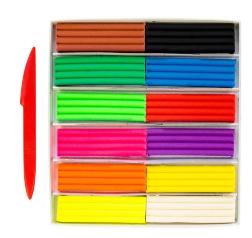 Пластилин ЛУЧ Кроха 12 цветов, плавающий фото 2