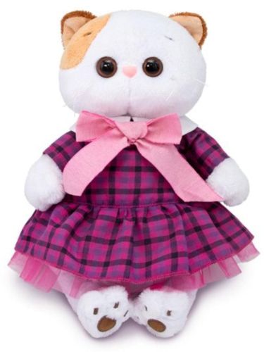 Кошечка Ли-Ли в платье в клетку 24 см