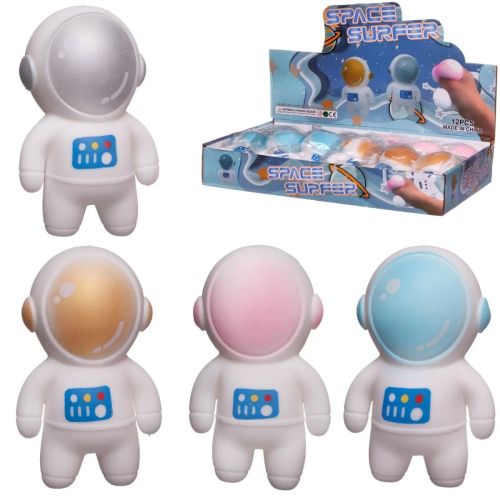 мялка-сквиши junfa космонавт 13х8х2 , дисплей 12 шт Мялка-сквиши Junfa Космонавт 13х8х2 , дисплей 12 шт