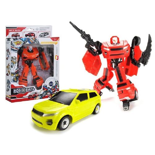 Робот-машина, в комплекте оружие, коробка