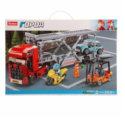 конструктор sluban серия город автовоз 542 детали фото 6 Конструктор Sluban серия Город Автовоз 542 детали фото 6
