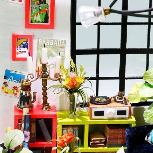 Интерьерный конструктор-румбокс Robotime Гостиная музыканта фото 11