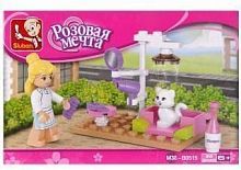 Констр-р серии Розовая мечта, Салон красоты для дом.животных, 30 дет.