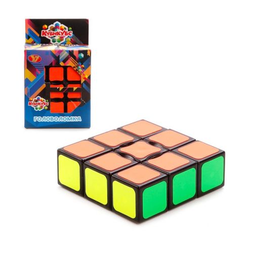 Головоломка Квадрат цветной, 1,8*5,1*5,1 см, кор.