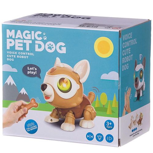 Робот-Собака Junfa (ходит за косточкой) на батарейках фото 4