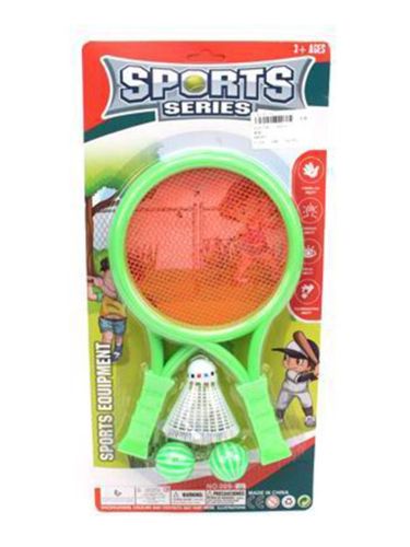 набор ракетки детские 30 см., волан, мяч 2 шт. Набор ракетки детские 30 см., волан, мяч 2 шт.