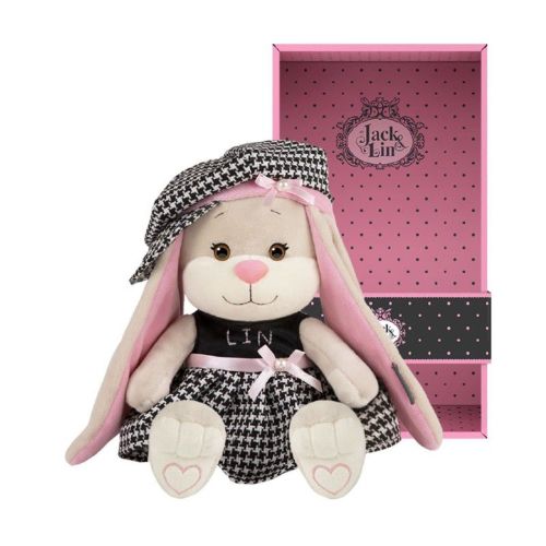 Зайка в Клетчатом Платьице и Шапочке, 20 см
