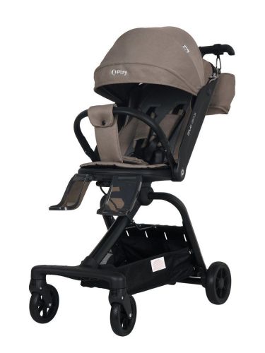 Прогулочная коляска QPLAY Qbook с поворотным сиденьем 360° сталь 655172