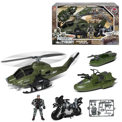 Набор военной техники с фигуркой и аксессуарами