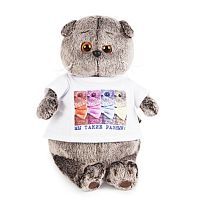 Басик в футболке с принтом 25 см