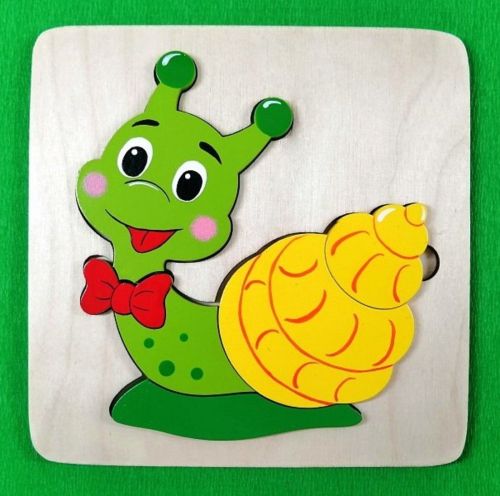 Мозаика-вкладыш Улитка, 4 дет