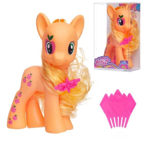 Пони с аксессуарами 15,5х9см, ЖЕЛТАЯ, в прозрачной коробочке