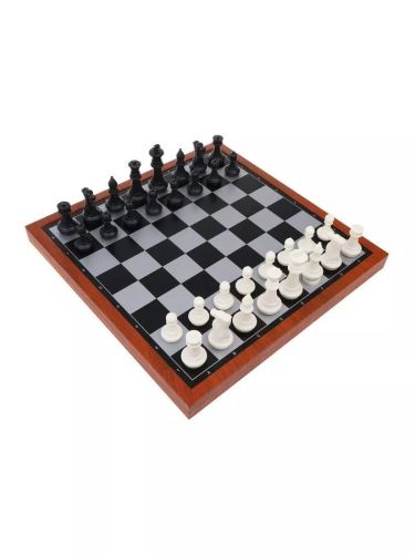 Настольная игра шахматы, шашки, нарды 3 в 1 магнитное поле 39,5х39,5 см фото 2