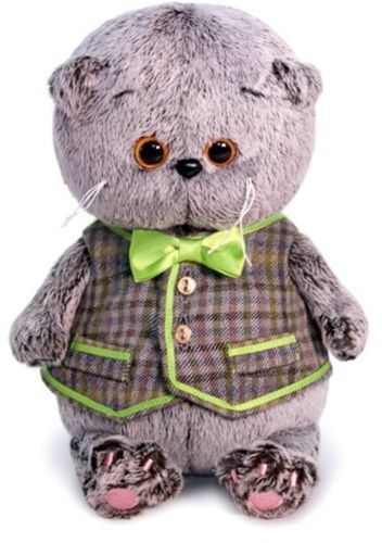 Басик BABY в клетчатом жилете 20 см