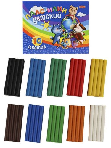пластилин 10 цветов 150 грамм Пластилин 10 цветов 150 грамм