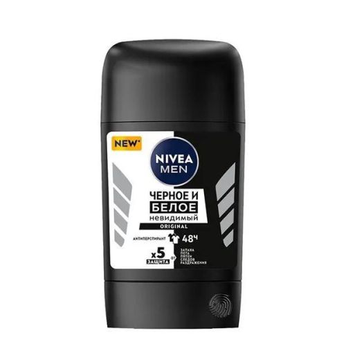 стик nivea men черное и белое original 50мл Стик NIVEA MEN Черное и Белое Original 50мл