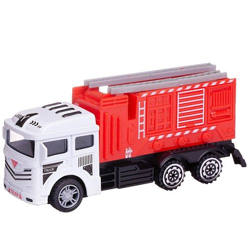 машинка junfa спецтехника пожарная инерционная металлическая фото 2 Машинка Junfa Спецтехника Пожарная инерционная металлическая фото 2