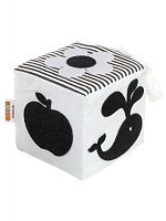 Развивающий Кубик Fetrov Бизикубик Черно-белый Фетр 9*9 см