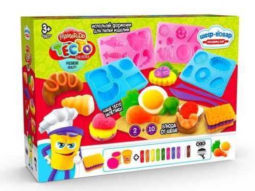 Тесто для лепки MASTER DO, Сэндвич-бар, 10 цветов