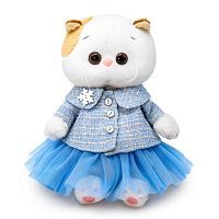 Кошечка Ли-Ли BABY в голубом твидовом жакете и юбке 20 см