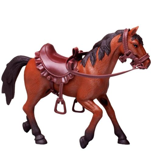 Фигурка Лошадка 20 см Junfa коричневая 302A фото 2