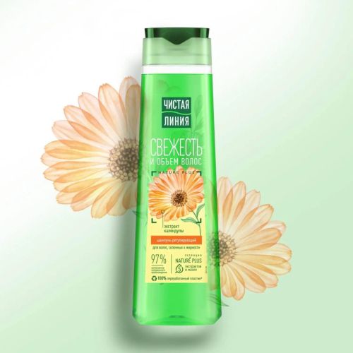 Чистая Линия Шампунь Регулирующий 400мл фото 4